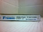  Tsubaki C-2062H Stainless Roller Chain 10FT RF2060-R Image