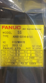  Fanuc A06B-0314-B155 AC Servo Motor Model 5S Factory Sealed Image