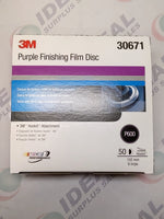  3M Hookit Purple Finishing Film Abrasive Disc 260L, P600 Image