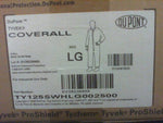  Dupont TYVEK TY125SWHLG002500 White Size Large Coverall 25 Count Box Image