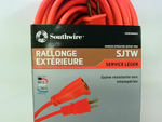  Southwire 16/3 50ft 13A Light Duty Outdoor Extension Cord SJTW Image