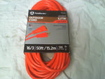  Southwire 16/3 50ft 13A Light Duty Outdoor Extension Cord SJTW Image