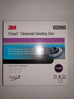  3M Trizact Hookit 5" Clear Coat Sanding Disc 02095 P1500 (25PCS/Box) Image