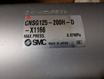  SMC CNSG125-200H-D-X1166 Pneumatic Cylinder Actuator 125mm Bore 200mm Stroke Image