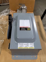  Square D H362AWCR3 60A Fusible Safety Switch w/ Arktite Receptacle 3PST 4 Wire Image