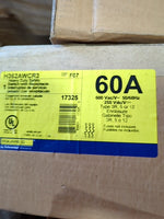  Square D H362AWCR3 60A Fusible Safety Switch w/ Arktite Receptacle 3PST 4 Wire Image