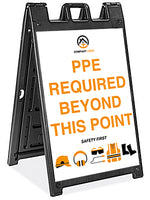  Plasticade Signacade Deluxe A-Frame Sidewalk Curb Sign with Quick-Change System Image
