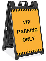  Plasticade Signacade Deluxe A-Frame Sidewalk Curb Sign with Quick-Change System Image