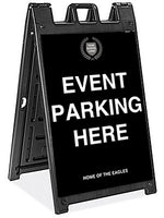  Plasticade Signacade Deluxe A-Frame Sidewalk Curb Sign with Quick-Change System Image