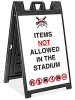  Plasticade Signacade Deluxe A-Frame Sidewalk Curb Sign with Quick-Change System Image