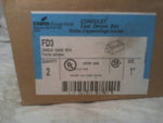  Crouse-Hinds FD3 Condulet Single Gang Cast Device Box 1" Image