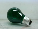  Philips 25A19/TG Light Bulb Lamp Green Party & Decor Base A19 25 Watts Image
