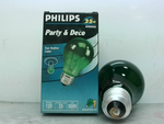  Philips 25A19/TG Light Bulb Lamp Green Party & Decor Base A19 25 Watts Image