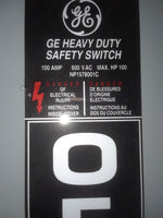  GE THN3363 Heavy Duty Non-Fusible Safety Switch Image