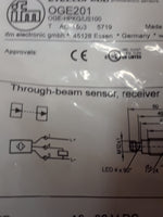  IFM Efector OGE201 Through Beam Sensor Receiver Factory Sealed Image