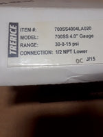  Trerice 700SS4004LA020 Pressure Gauge Image