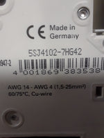  Siemens 5SJ4102-7HG42 Circuit Breaker Image