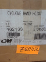  CM Cyclone 1/4-Ton Hook Mount Hand Chain Hoist 8' Lift Chain 500lb Capacity! Image