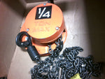  CM Cyclone 1/4-Ton Hook Mount Hand Chain Hoist 8' Lift Chain 500lb Capacity! Image