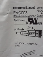  IFM EVC003 Cable Female Straight 4 Wire 5 Pin 10m Black Factory Sealed Image