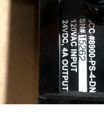  SCC 8900-PS-4-DN Power Supply 4 Port 120VAC Input to 24VDC 4A Output  NO BOX Image