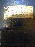  Alpha SK 100-MF1-2-041-000 Right Angle Spiral Bevel Gear Reducer 2:1 Ratio Image