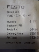  FESTO FENG-32-100-KF Guide Unit Factory Sealed Image