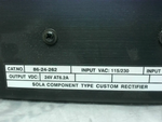  Sola 86-24-262 Power Supply 24VDC OUT 6.25AMP 115/230 VAC INPUT Image