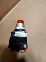  Allen Bradley 800T-PT16A Push-To-Test Pilot Light Amber Lens Color 120V Image