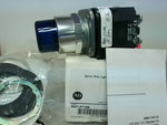  Allen Bradley 800T-PT16B Blue Pilot Light Push to Test 120V Image
