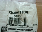  Telemecanique XB4BW11G5 Push to Test Button White Lens 120VAC Sealed in Factory Packaging Image