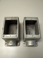  Eaton Crouse-Hinds FD3 Condulet 1 Gang Cast Device Box 1" Image