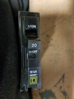  SQUARE D QOB120 BREAKER 1 POLE 20AMP NO BOX Image