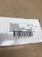  Bussmann FRN-R-50 50A Fusetron Time Delay Fuse (10PCS) 250V Image