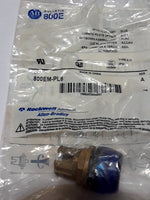  Allen Bradley 800EM-PL6 Pilot Push Button Blue Lens Color Image