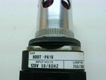 Allen Bradley 800T-PA16R /T  Illuminated Red Push Button w/ Guard & Contact Image