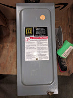  Square D H361 30A Fusible Disconnect Switch 30A 600V 3P NEMA1 NICE! Image