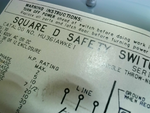  Square D HU361AWKEI Safety Switch 30 Amp 600V Non-Fusible Disconnect Image