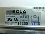  Sola 83-24-260-3 Power Supply 24VDC 6A (One w/ Plate Damage) Image
