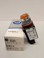  Allen Bradley 800MR-QL24AS Led Pilot Light 24VAC 50/60Hz Amber Lens Image