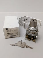  Allen Bradley 800T-J44B Selector Switch 3 Position Maintained Key Switch Image