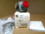  Allen Bradley 800T-A6D2 Push Button Red Flush Head Ser. T Image