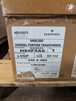  SOLA/HEVI-DUTY HS5F5AS Transformer 5KVA 240/480 to 120/240 Image