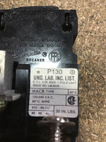  Siemens P130 Pushmatic Circuit Breaker 30A 120V/240VAC 1P Image