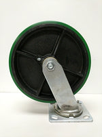  Trio Pines 8" x 2" Swivel Caster with Polyerothane Cast Iron Wheel Image
