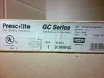  Prescolite GC1RAW-DC Cast Aluminum LED Exit Sign Red Letters  Factory Sealed Image