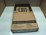  Prescolite GC1RAW-DC Cast Aluminum LED Exit Sign Red Letters  Factory Sealed Image