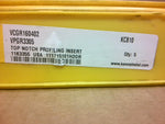  Kennametal VCGR160402 VPGR3305 KC810 Carbide Inserts (4 PCS) Image