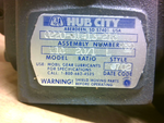  Hub City 0220-61413 Gear Reducer 20:1 Ratio Worm Right Model 216 Image