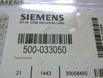  Siemens ZIC-4A Zone Indicating Card 500-033050 Factory Sealed Image